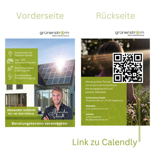 Personalisierter Vertriebsflyer